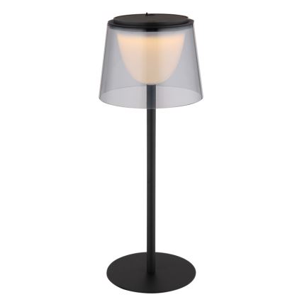 Globo - LED Lampada da tavolo da esterno touch dimmerabile LED/1,8W/5V IP44 1800 mAh nero/smoky