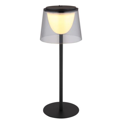 Globo - LED Lampada da tavolo da esterno touch dimmerabile LED/1,8W/5V IP44 1800 mAh nero/smoky