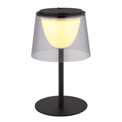 Globo - LED Lampada da tavolo da esterno touch dimmerabile LED/1,8W/5V IP44 1800 mAh nero/smoky