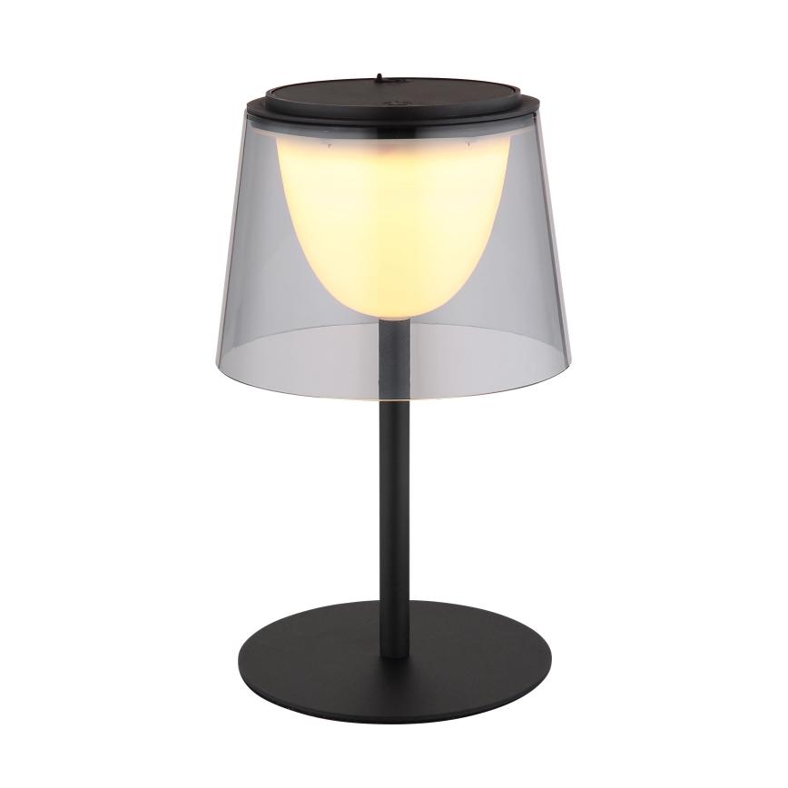 Globo - LED Lampada da tavolo da esterno touch dimmerabile LED/1,8W/5V IP44 1800 mAh nero/smoky
