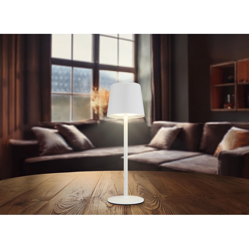 Globo 58482W-LED Lampada da tavolo ricaricabile da esterno dimmerabile VAN. 2W/5V 2200mAh IP44 bianco