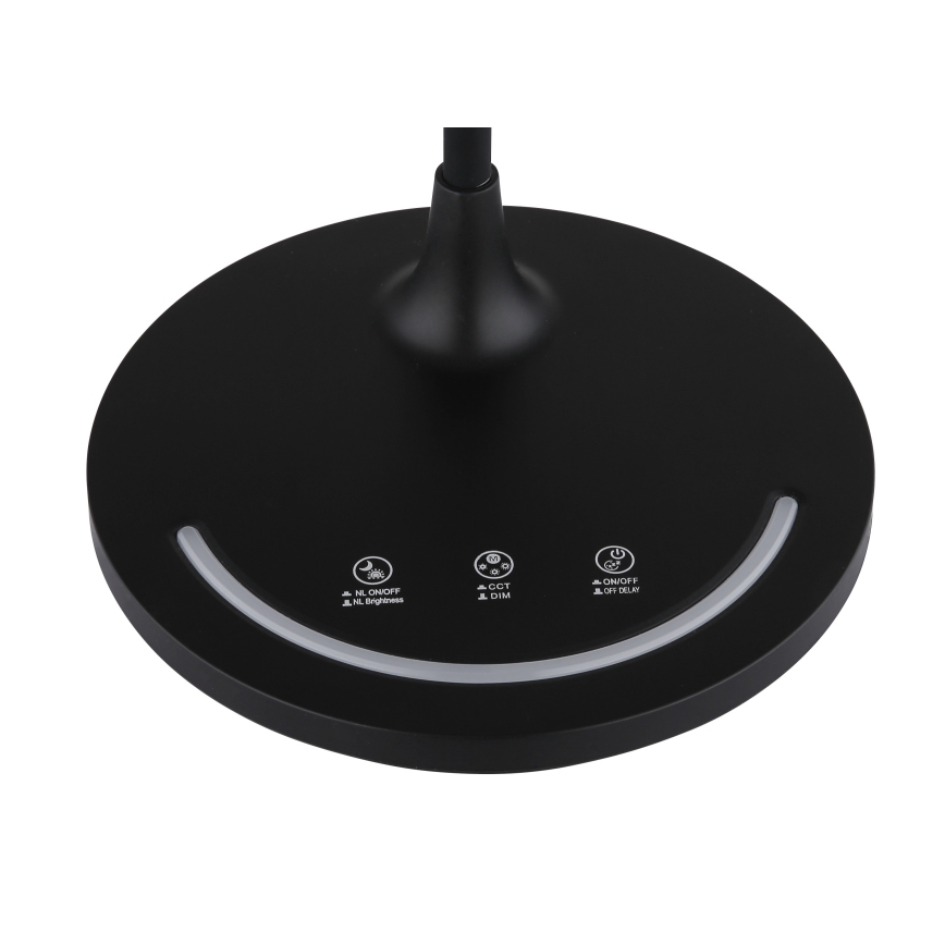 Globo - Lampada da tavolo LED Dimmerabile flessibile LED/12W/230V 3000/4000/6500K CRI 90 nero