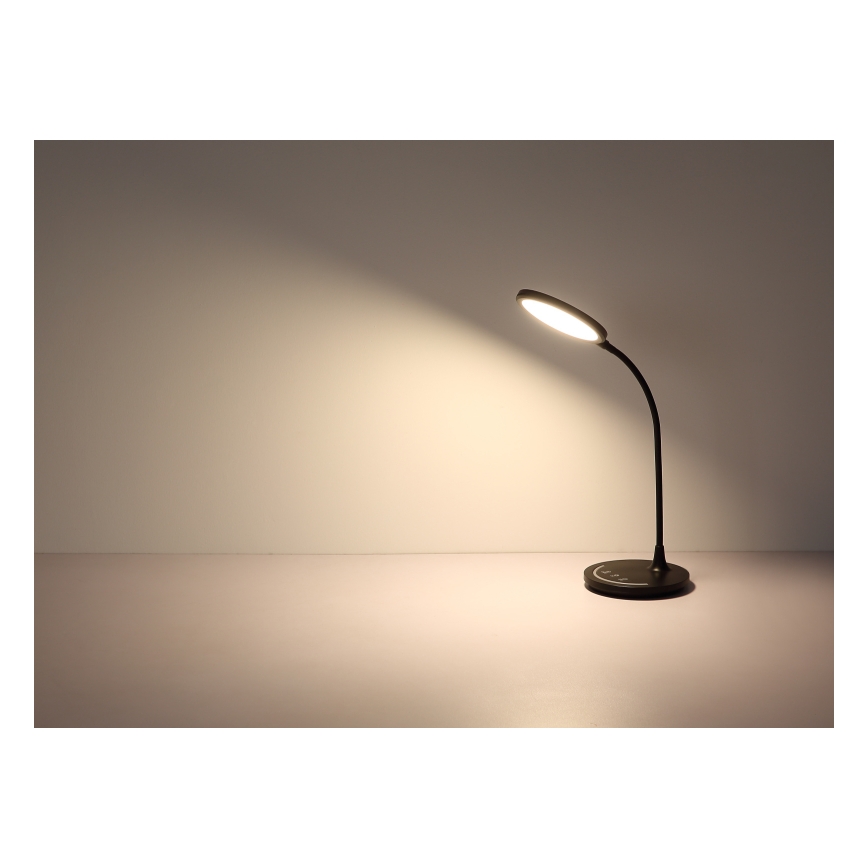 Globo - Lampada da tavolo LED Dimmerabile flessibile LED/12W/230V 3000/4000/6500K CRI 90 nero