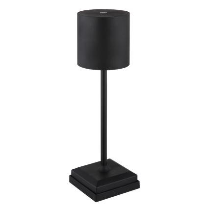 Globo - Lampada da tavolo ricaricabile a LED dimmerabile a sfioramento LED/1,5W/5V 2200 mAh nera