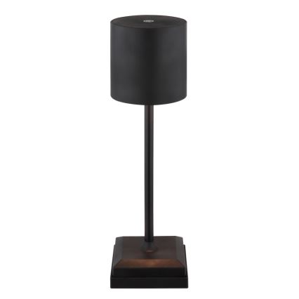 Globo - Lampada da tavolo ricaricabile a LED dimmerabile a sfioramento LED/1,5W/5V 2200 mAh nera