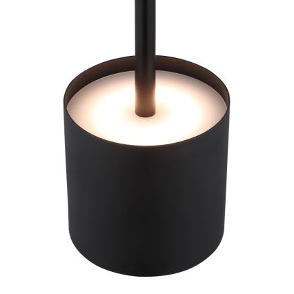 Globo - Lampada da tavolo ricaricabile a LED dimmerabile a sfioramento LED/1,5W/5V 2200 mAh nera
