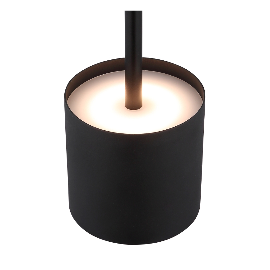 Globo - Lampada da tavolo ricaricabile a LED dimmerabile a sfioramento LED/1,5W/5V 2200 mAh nera