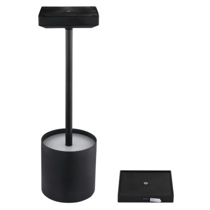 Globo - Lampada da tavolo ricaricabile a LED dimmerabile a sfioramento LED/1,5W/5V 2200 mAh nera