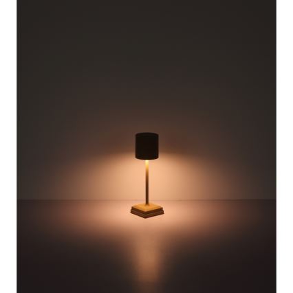 Globo - Lampada da tavolo ricaricabile dimmerabile a sfioramento LED 1,5W/5V, 2200 mAh, beige