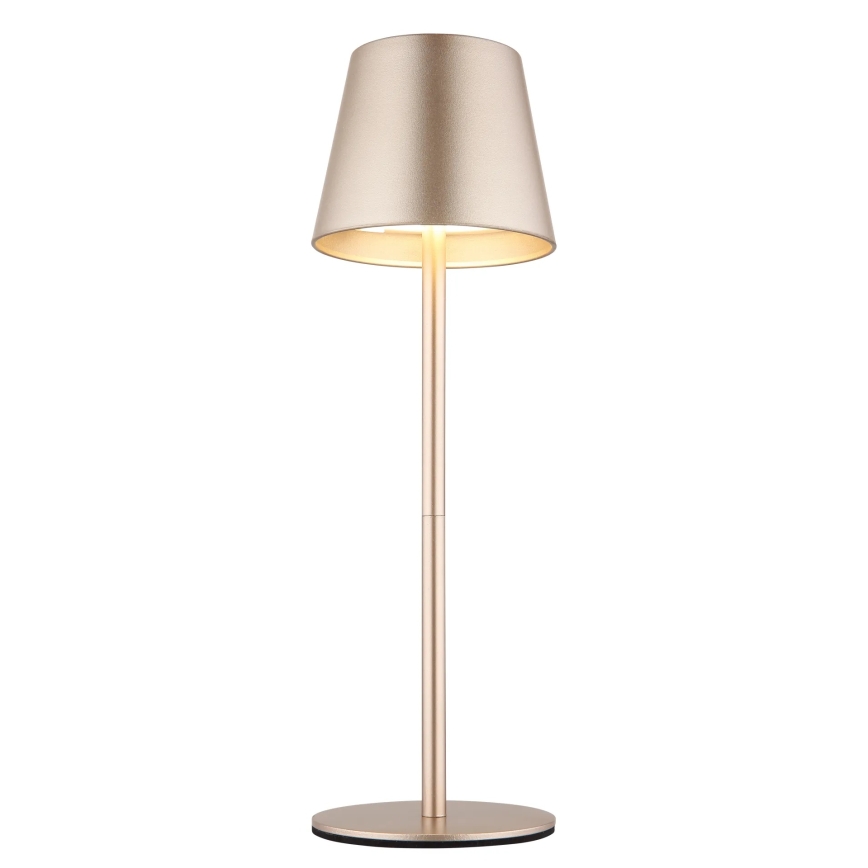 Globo - Lampada da tavolo da esterno ricaricabile dimmerabile con controllo touch 3 in 1 LED/3W/5V 3000/4000/5000K IP54 1800 mAh ottone