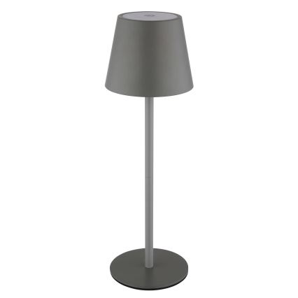 Globo - Lampada da tavolo ricaricabile a LED dimmerabile a sfioramento per esterni 3 in 1 LED/3W/5V 3000/4000/5000K IP54 1800 mAh grigio