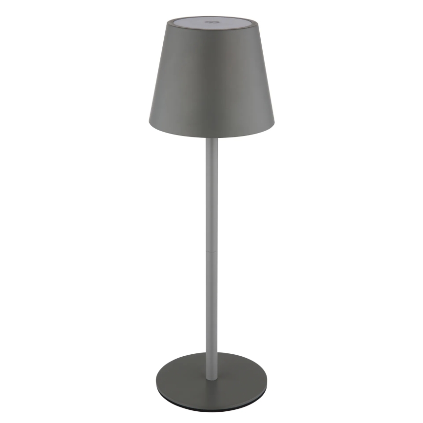 Globo - Lampada da tavolo ricaricabile a LED dimmerabile a sfioramento per esterni 3 in 1 LED/3W/5V 3000/4000/5000K IP54 1800 mAh grigio