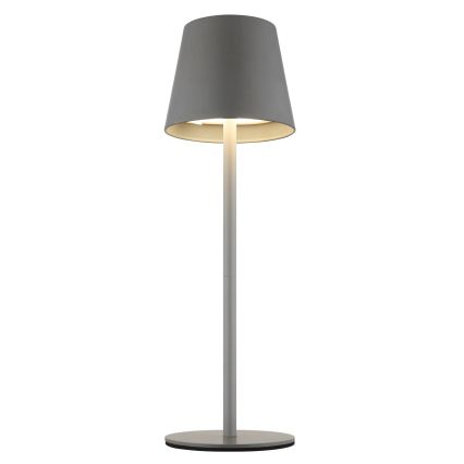 Globo - Lampada da tavolo ricaricabile a LED dimmerabile a sfioramento per esterni 3 in 1 LED/3W/5V 3000/4000/5000K IP54 1800 mAh grigio