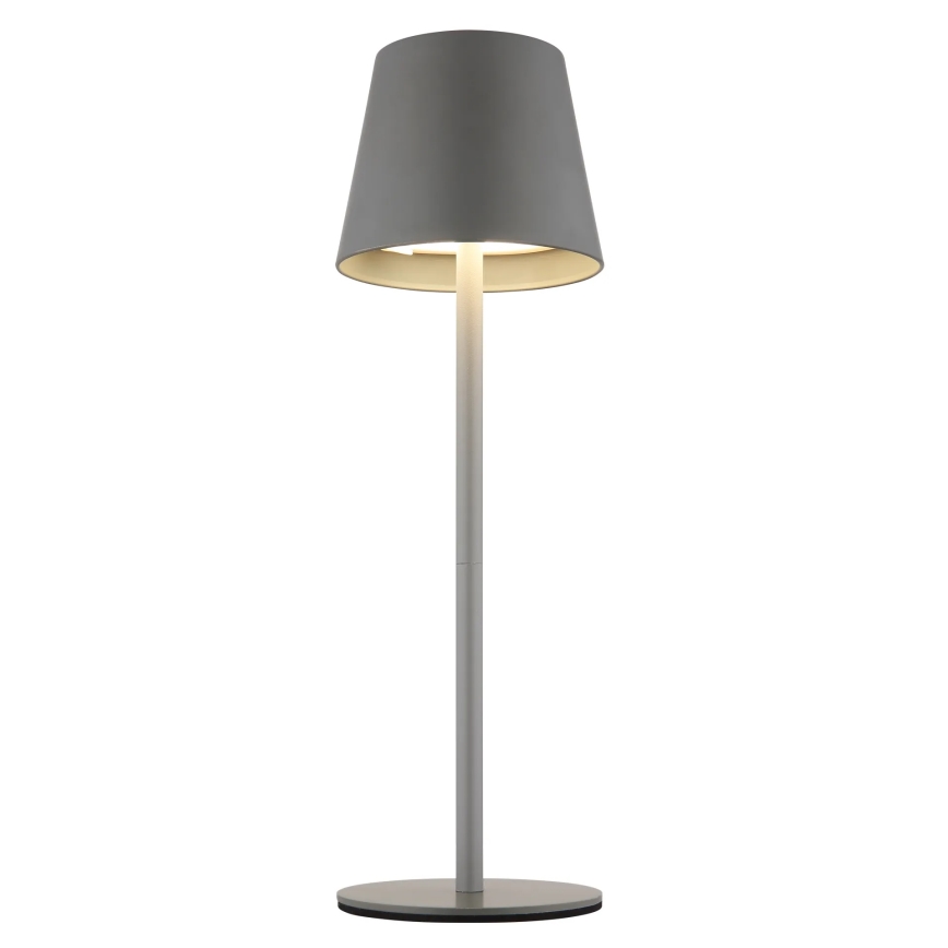 Globo - Lampada da tavolo ricaricabile a LED dimmerabile a sfioramento per esterni 3 in 1 LED/3W/5V 3000/4000/5000K IP54 1800 mAh grigio