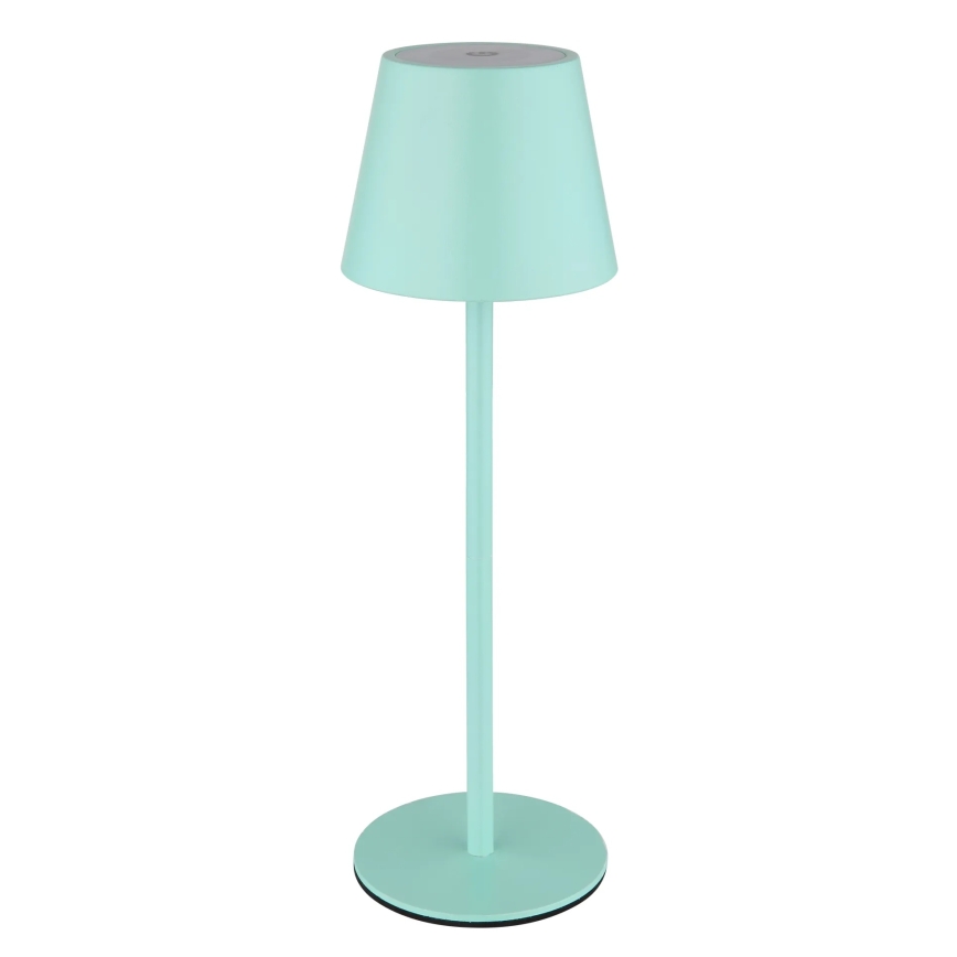 Globo - Lampada da tavolo LED ricaricabile da esterno dimmerabile con touch 3 in 1 LED/3W/5V 3000/4000/5000K IP54 1800 mAh verde menta
