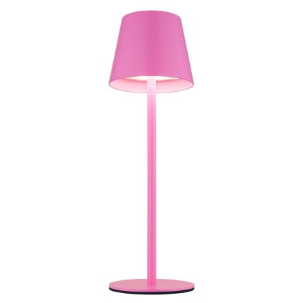 Globo - Lampada da tavolo ricaricabile da esterno dimmerabile a sfioramento 3 in 1 LED/3W/5V 3000/4000/5000K IP54 1800 mAh rosa