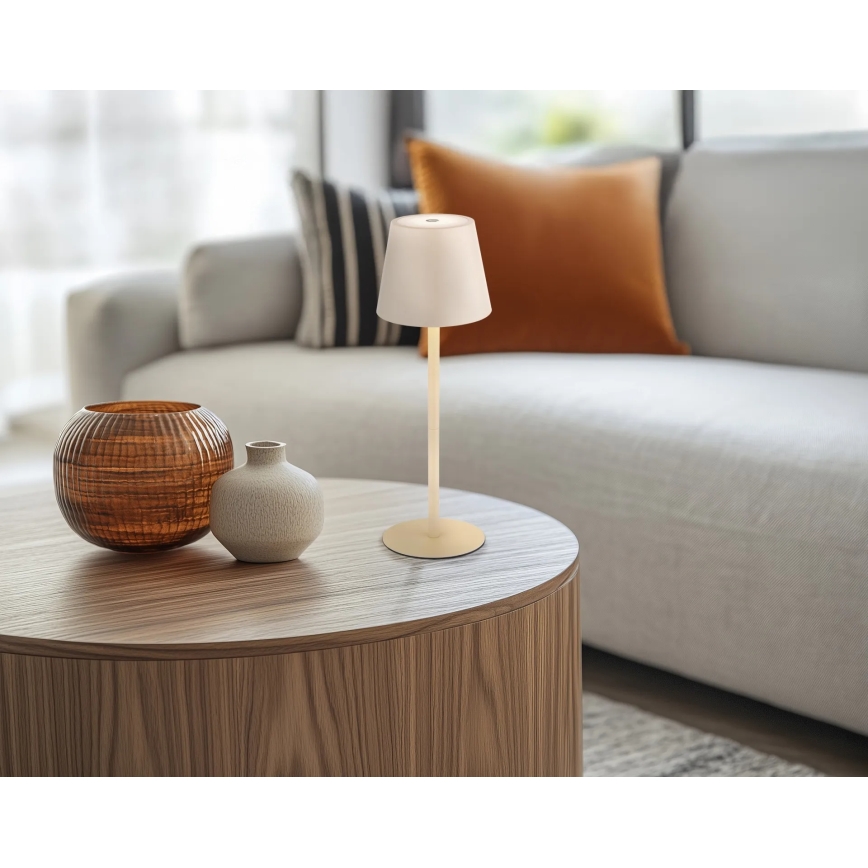 Globo - Lampada da tavolo LED ricaricabile a sfioramento e dimmerabile per esterni LED/3W/5V 3000/4000/5000K IP54 1800 mAh