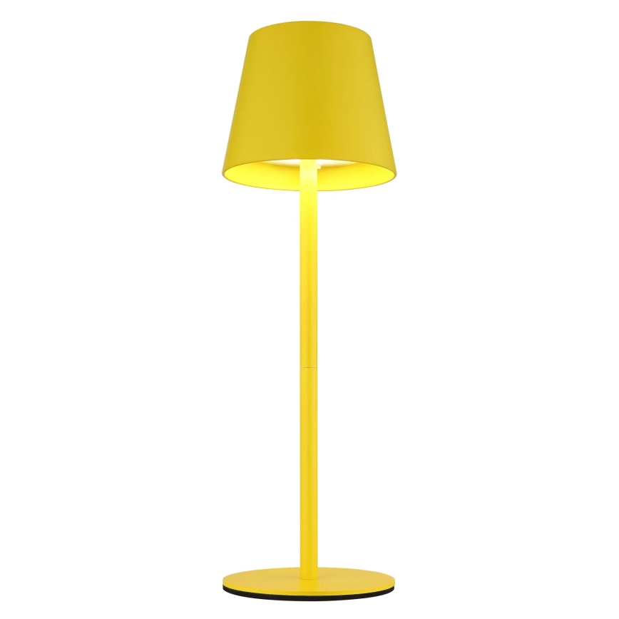 Globo - Lampada da tavolo ricaricabile per esterni dimmerabile a sfioramento 3 in 1 LED/3W/5V 3000/4000/5000K IP54 1800 mAh gialla