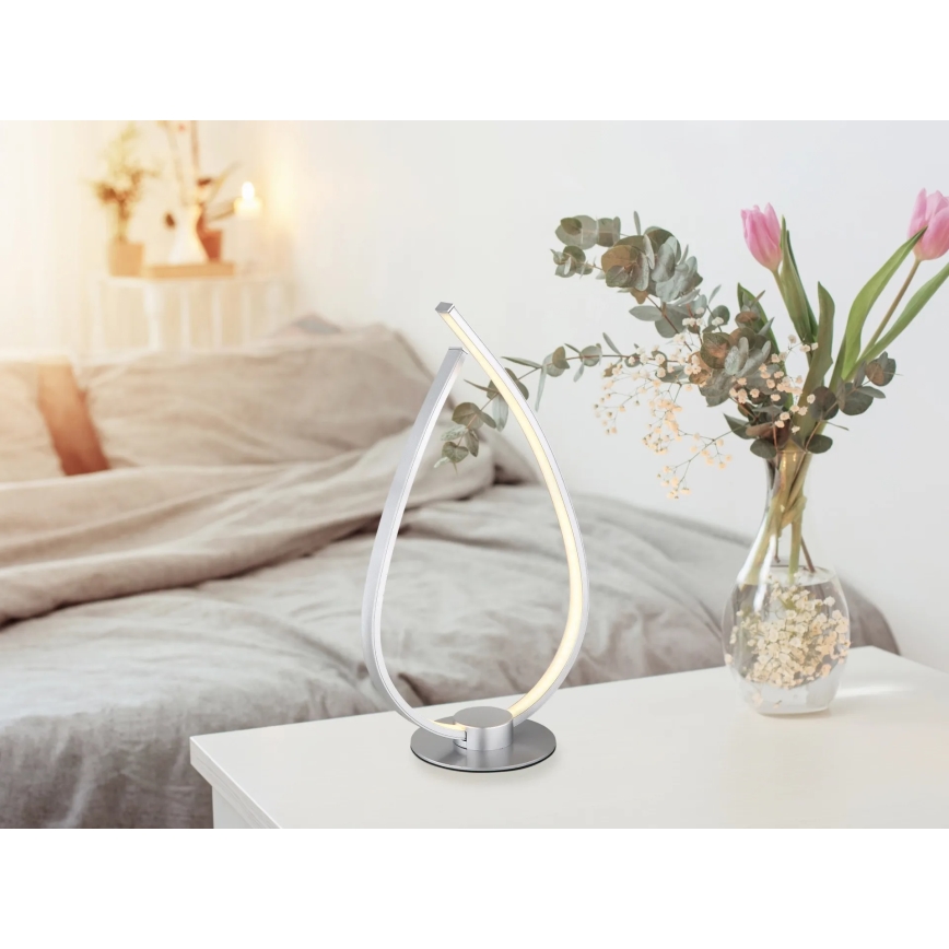 Globo - Lampada da tavolo LED/6W/230V argento