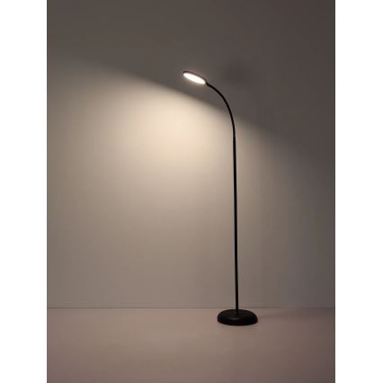 Globo - Lampada da terra dimmerabile a sfioramento LED/8W/230V 2700K/4000K/6500K nera