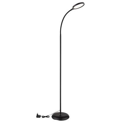 Globo - Lampada da terra dimmerabile a sfioramento LED/8W/230V 2700K/4000K/6500K nera