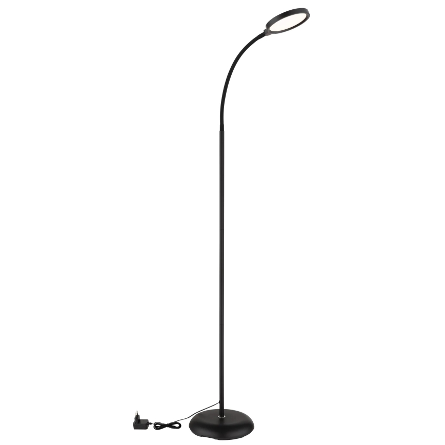 Globo - Lampada da terra dimmerabile a sfioramento LED/8W/230V 2700K/4000K/6500K nera