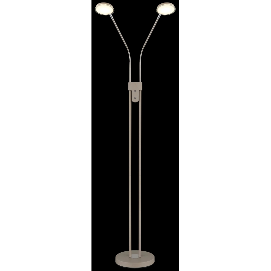 Globo - Lampada a piantana LED dimmerabile 2xLED/6,5W/230V 2700/3350/4000K beige