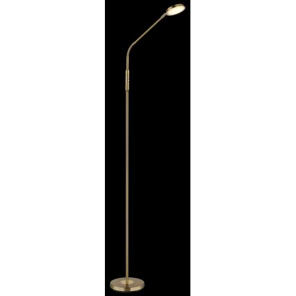 Globo - Lampada da terra dimmerabile a sfioramento LED/6,5W/230V 2700/3350/4000K ottone