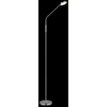 Globo - Lampada da terra dimmerabile a LED con controllo touch LED/6,5W/230V 2700/3350/4000K cromo opaco