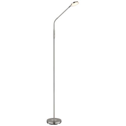 Globo - Lampada da terra dimmerabile a LED con controllo touch LED/6,5W/230V 2700/3350/4000K cromo opaco