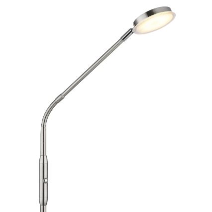 Globo - Lampada da terra dimmerabile a LED con controllo touch LED/6,5W/230V 2700/3350/4000K cromo opaco