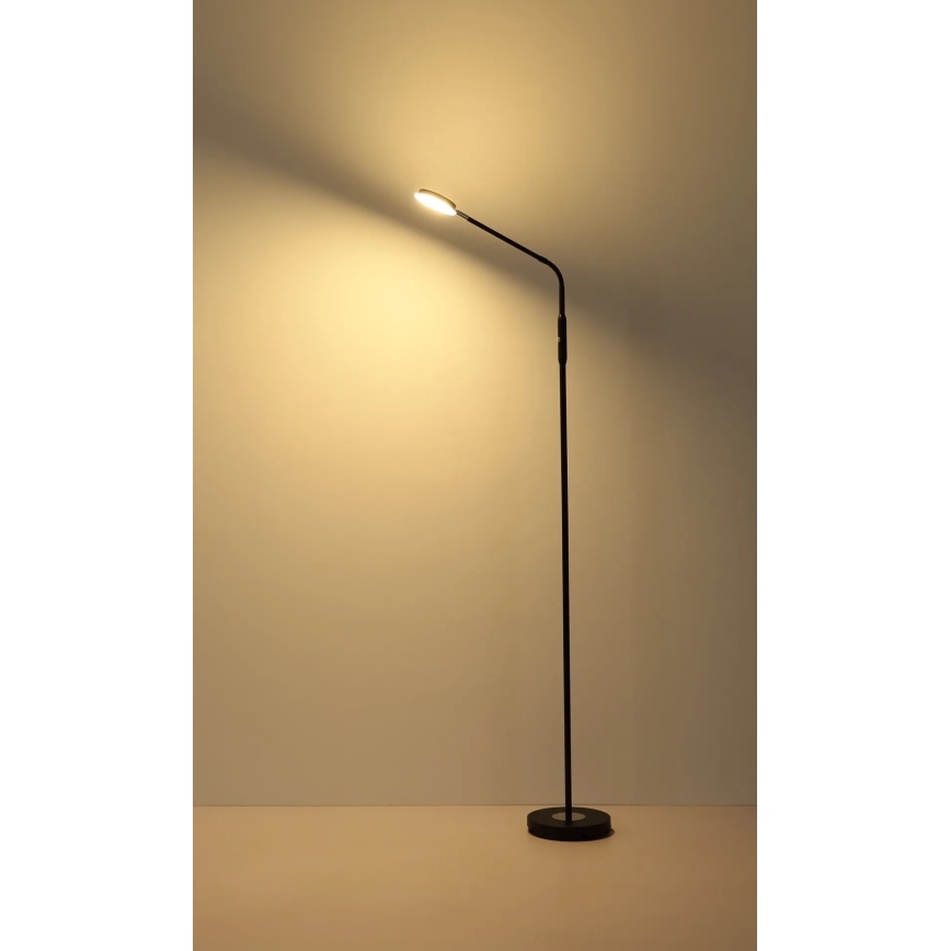 Globo - Lampada da terra touch dimmerabile a LED/6,5W/230V 2700/3350/4000K nero
