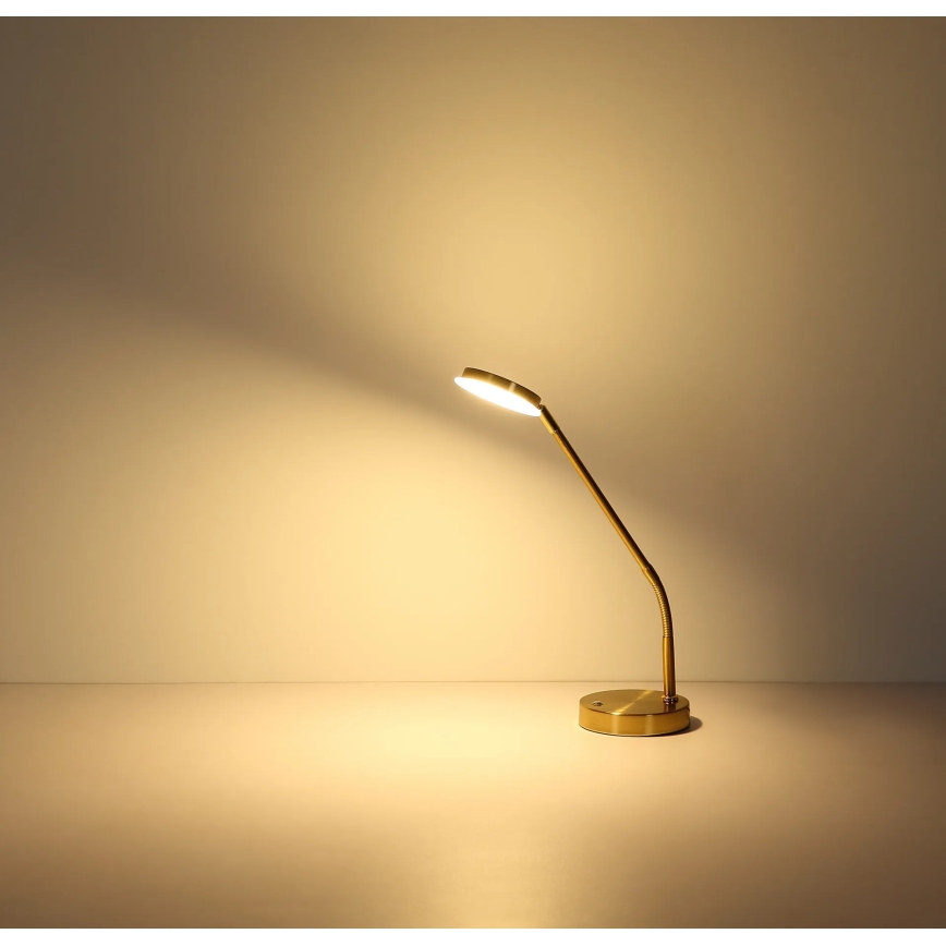 Globo - Lampada da tavolo dimmerabile con controllo touch a LED/6,5W/230V 2700/3350/4000K ottone