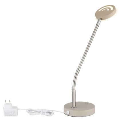 Globo - Lampada da tavolo dimmerabile a sfioramento LED/6,5W/230V 2700/3350/4000K beige
