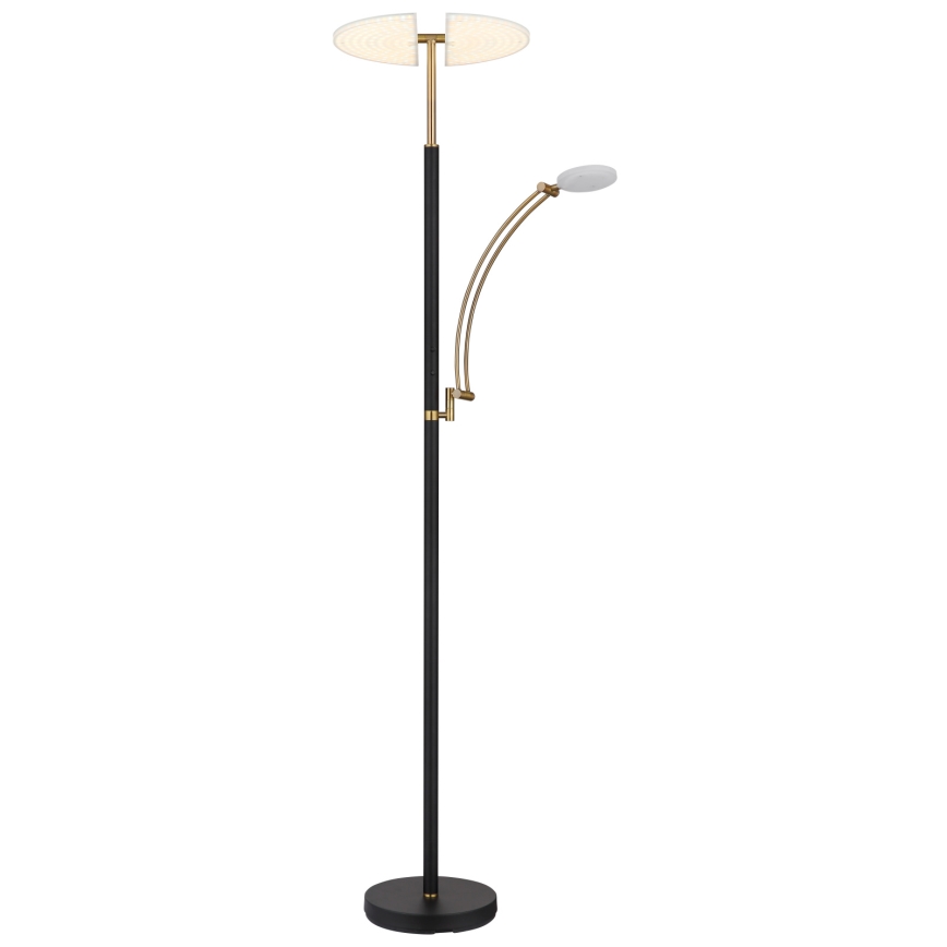 Globo - Lampada da terra dimmerabile LED/40W/230V + LED/5,5W 2700/4000/6000K nera