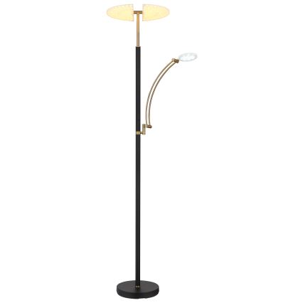 Globo - Lampada da terra dimmerabile LED/40W/230V + LED/5,5W 2700/4000/6000K nera