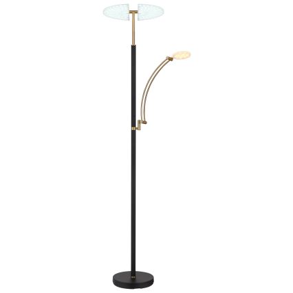Globo - Lampada da terra dimmerabile LED/40W/230V + LED/5,5W 2700/4000/6000K nera
