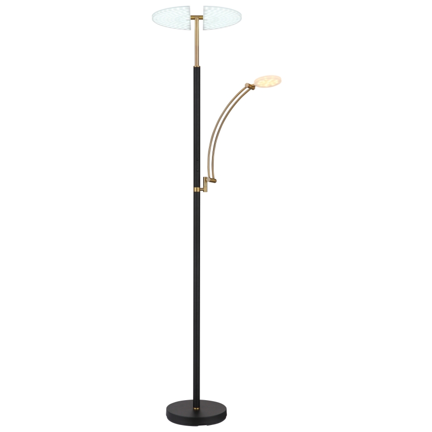 Globo - Lampada da terra dimmerabile LED/40W/230V + LED/5,5W 2700/4000/6000K nera