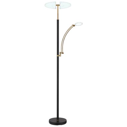 Globo - Lampada da terra dimmerabile LED/40W/230V + LED/5,5W 2700/4000/6000K nera