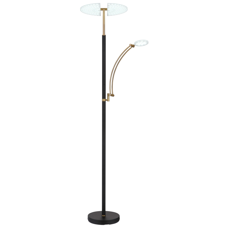 Globo - Lampada da terra dimmerabile LED/40W/230V + LED/5,5W 2700/4000/6000K nera