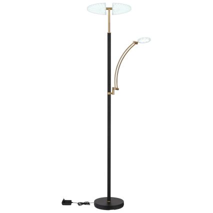 Globo - Lampada da terra dimmerabile LED/40W/230V + LED/5,5W 2700/4000/6000K nera