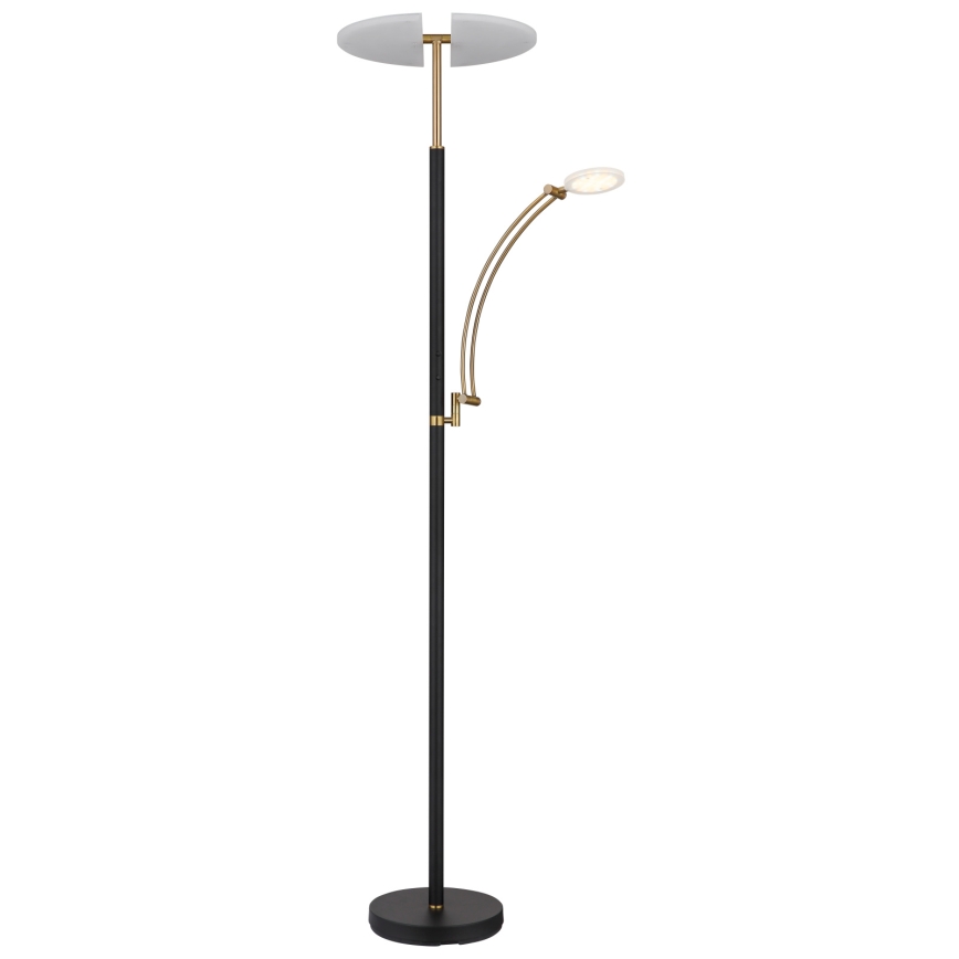 Globo - Lampada da terra dimmerabile LED/40W/230V + LED/5,5W 2700/4000/6000K nera