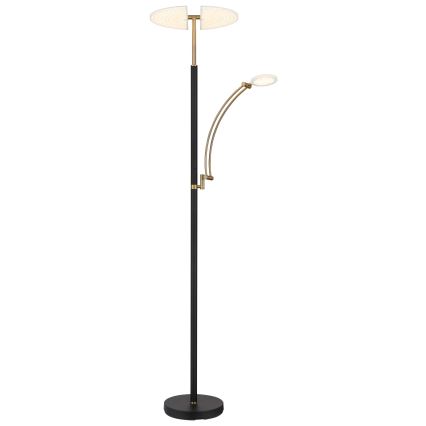 Globo - Lampada da terra dimmerabile LED/40W/230V + LED/5,5W 2700/4000/6000K nera