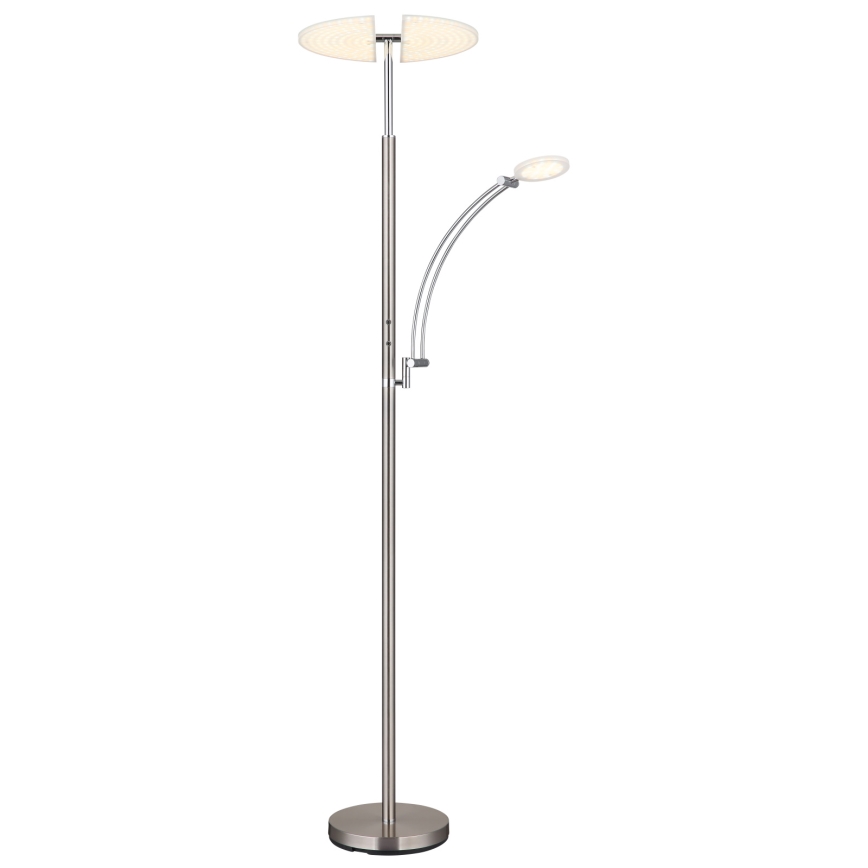 Globo - Lampada da terra LED dimmerabile LED/40W/230V + LED/5,5W 2700/4000/6000K cromo opaco