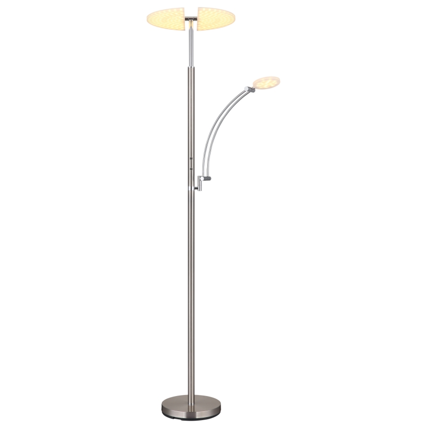 Globo - Lampada da terra LED dimmerabile LED/40W/230V + LED/5,5W 2700/4000/6000K cromo opaco