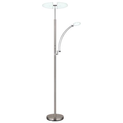 Globo - Lampada da terra LED dimmerabile LED/40W/230V + LED/5,5W 2700/4000/6000K cromo opaco