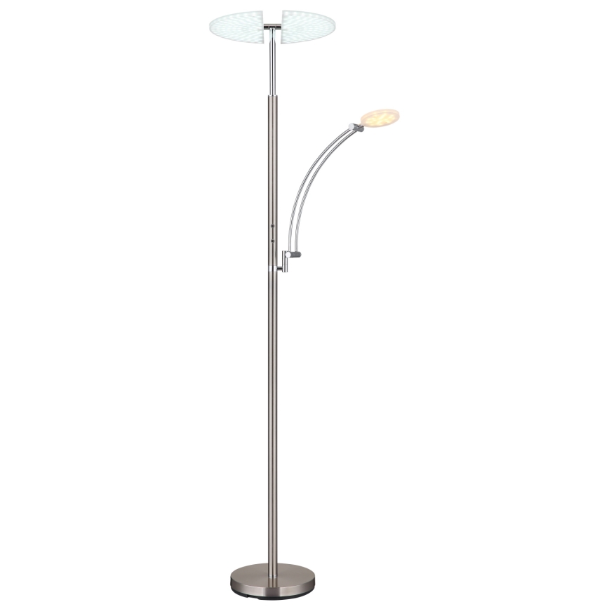 Globo - Lampada da terra LED dimmerabile LED/40W/230V + LED/5,5W 2700/4000/6000K cromo opaco