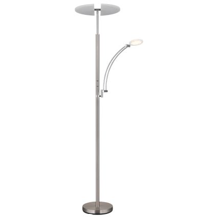 Globo - Lampada da terra LED dimmerabile LED/40W/230V + LED/5,5W 2700/4000/6000K cromo opaco