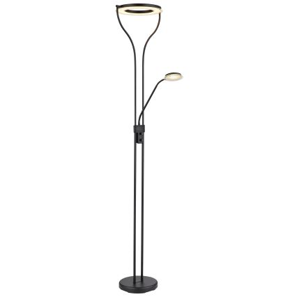 Globo - Lampada da terra LED dimmerabile LED/20W/230V + LED/4W 3000K nera