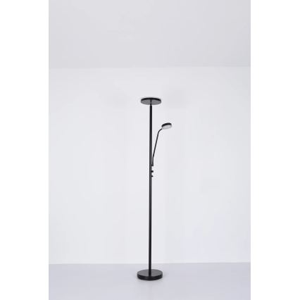 Globo - Lampada da terra dimmerabile LED/18,5W/230V + LED/4,5W 3000K nero
